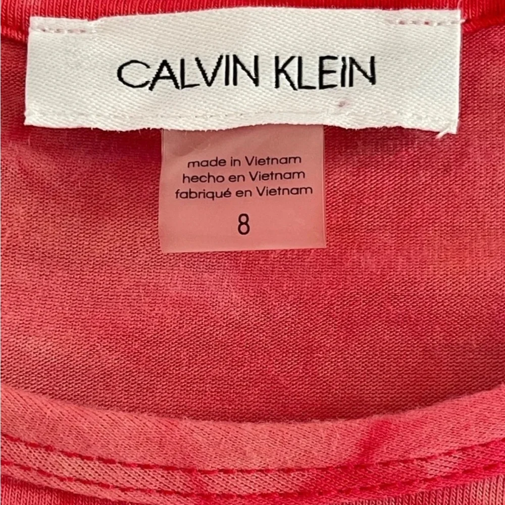 CALVIN KLEIN Woman’s Tie Dye Short Sleeve T-Shirt Dress size Small - Picture 5 of 10